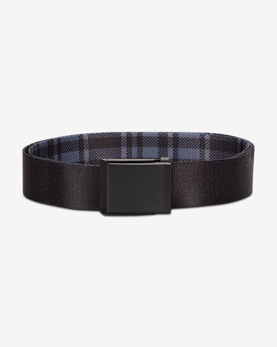 Nike SB Reversible Flannel Web Belt - Black