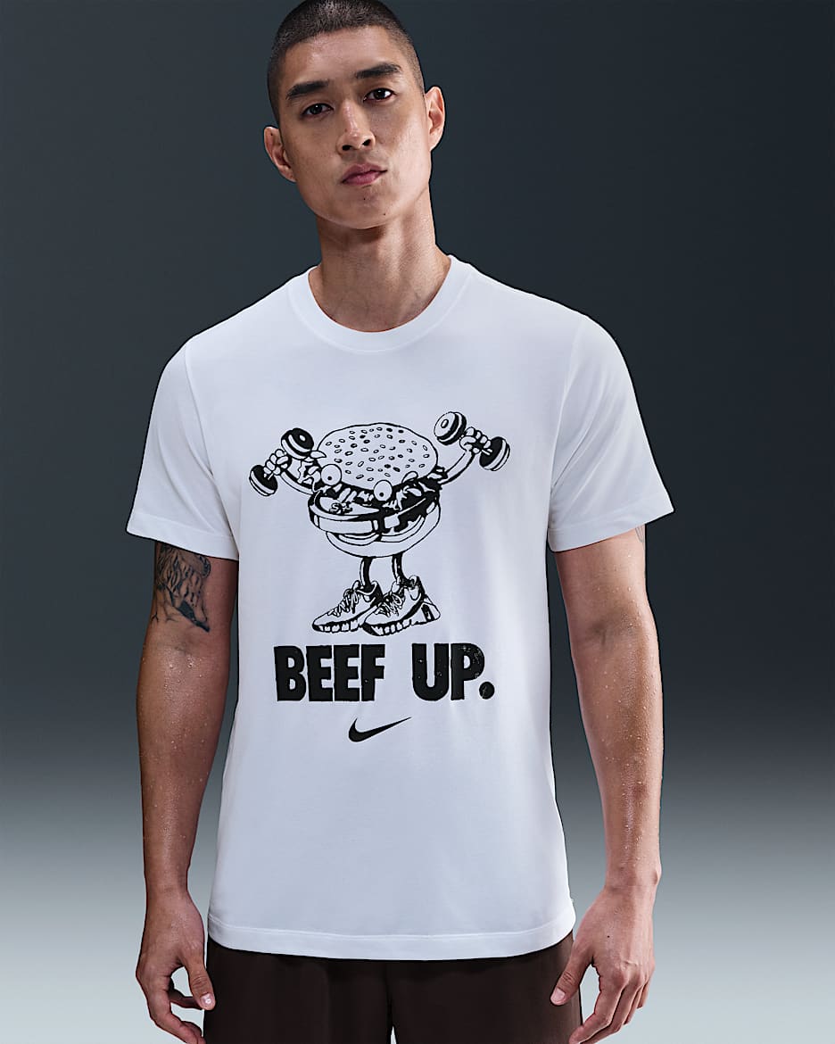 Nike Men's Dri-FIT Training T-Shirt - White