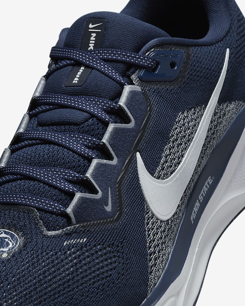 Penn State Pegasus 41 Men's Nike College Road Running Shoes - College Navy/White/Wolf Grey/White