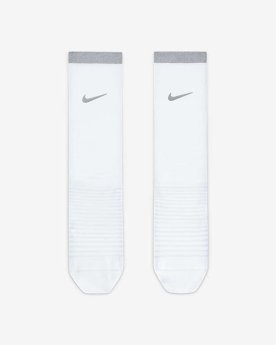 Nike Spark Lightweight Mitjons alts de running - Blanc/Reflect Silver