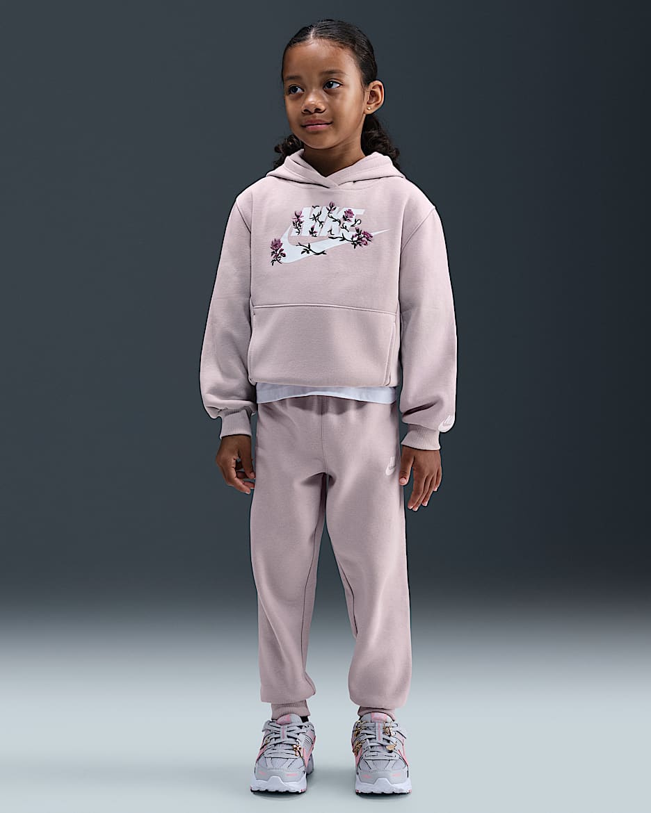 Nike Little Kids' Floral Futura 2-Piece Jogger Set - Platinum Violet