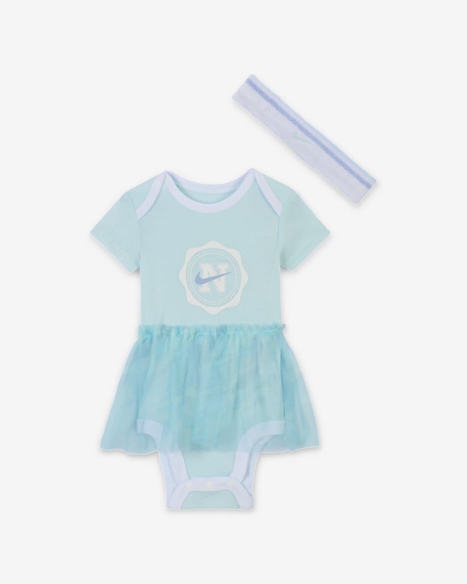 Conjunto de body de 2 piezas para bebé Nike Prep in Your Step - Azul glacial