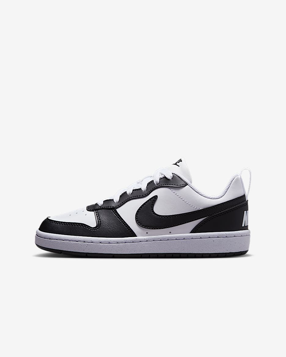 Calzado para niños grandes Nike Court Borough Low Recraft - Blanco/Negro