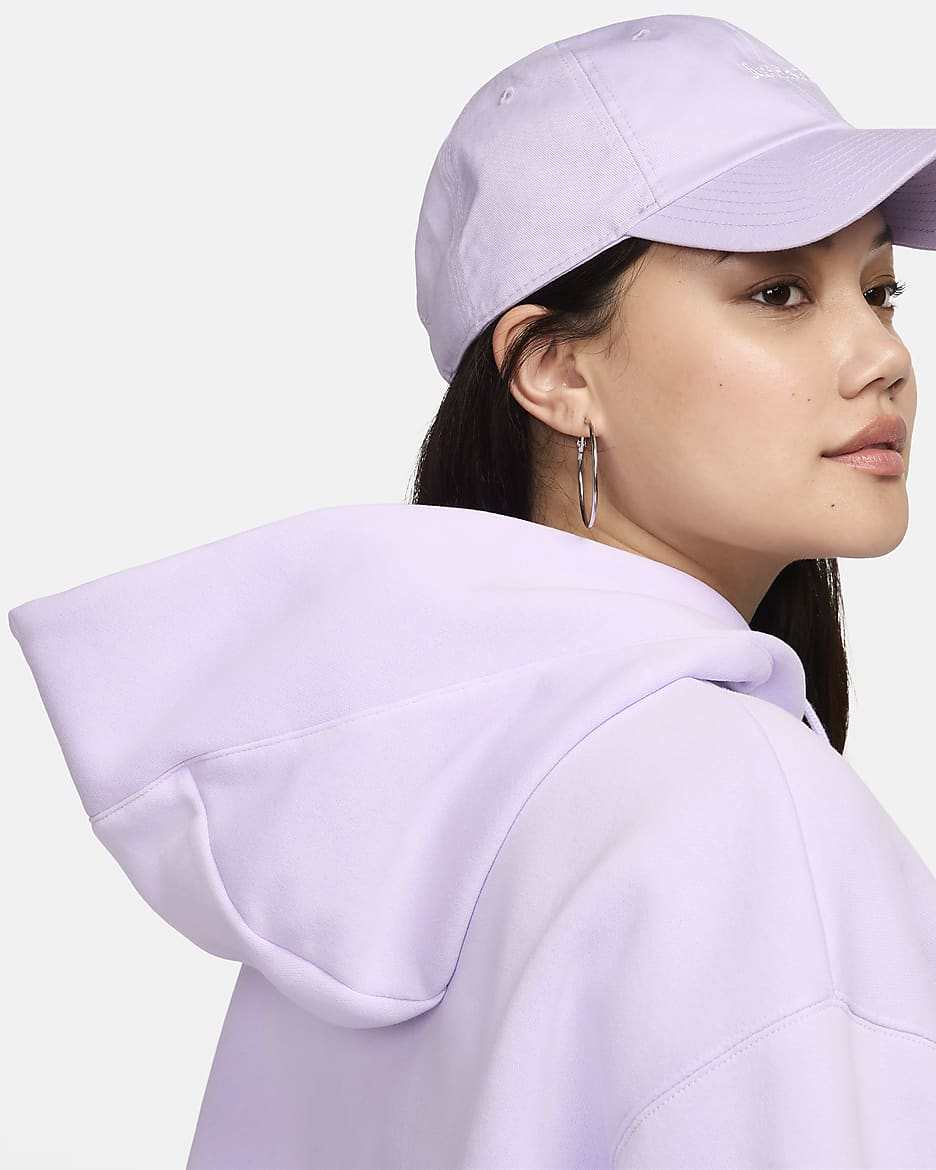 Nike Sportswear Phoenix Fleece Oversized hoodie voor dames - Violet Mist/Sail