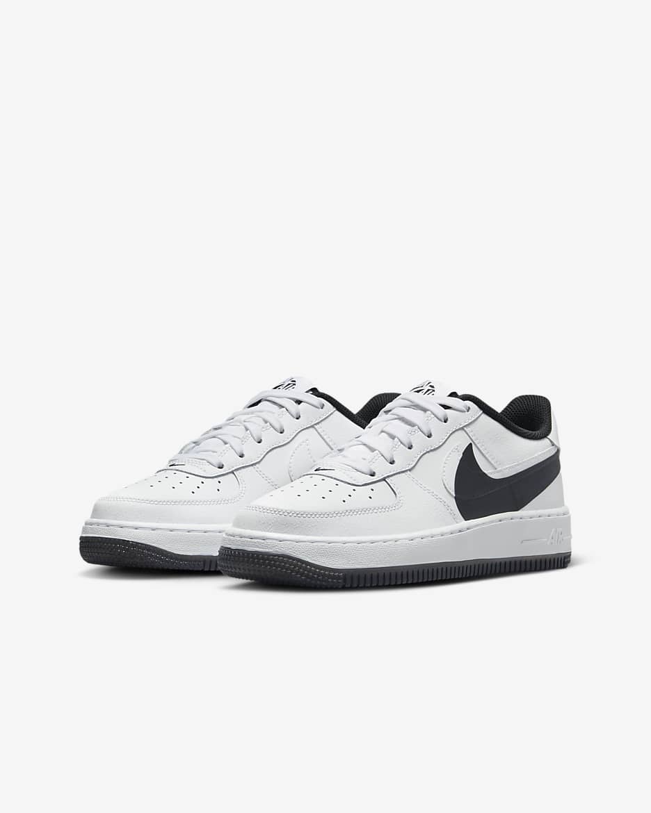 Nike Air Force 1 LV8 4 Older Kids' Shoes - White/Black/White