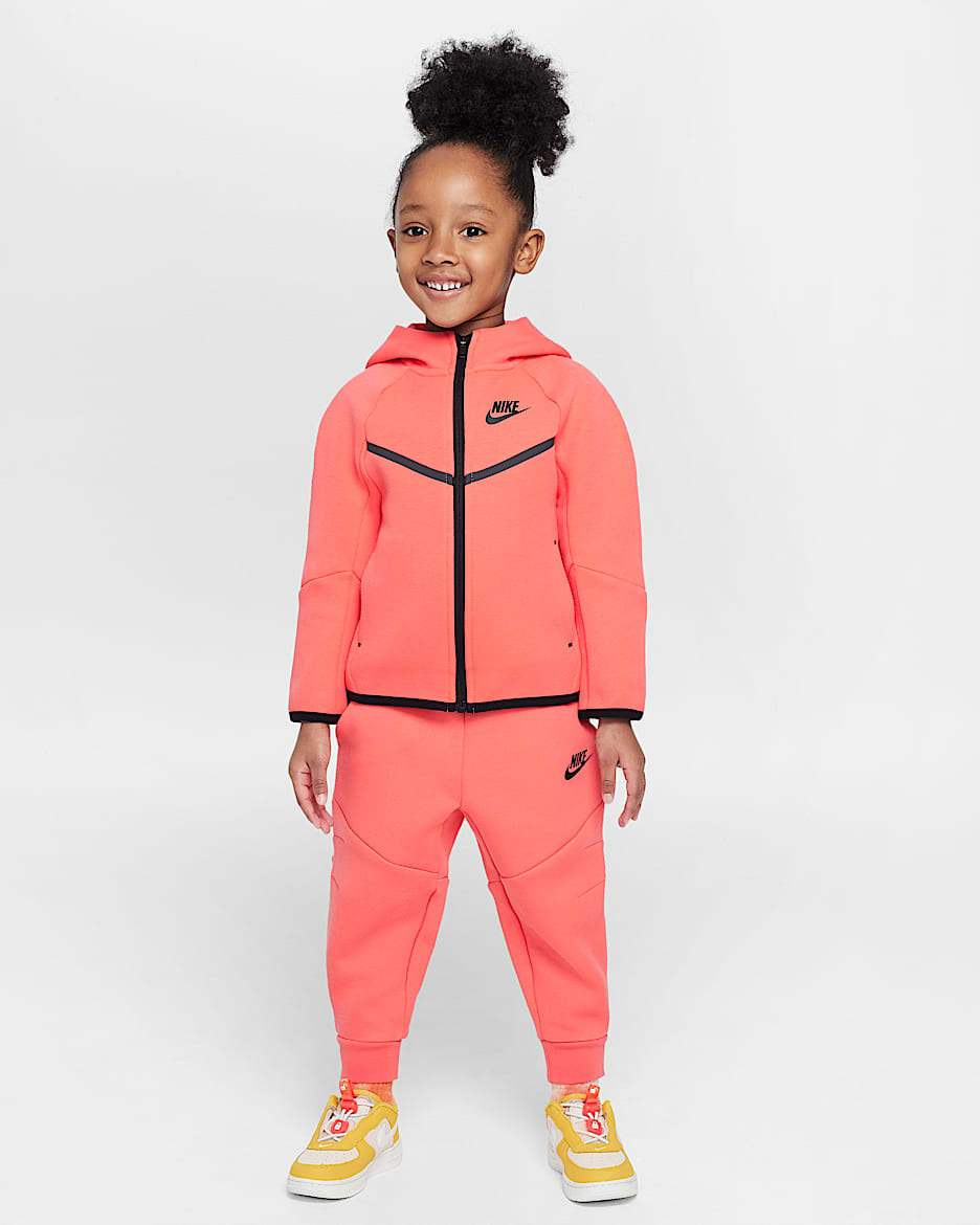 Σετ δύο τεμαχίων με φερμουάρ σε όλο το μήκος Tech Fleece Nike Sportswear για νήπια - Magic Ember