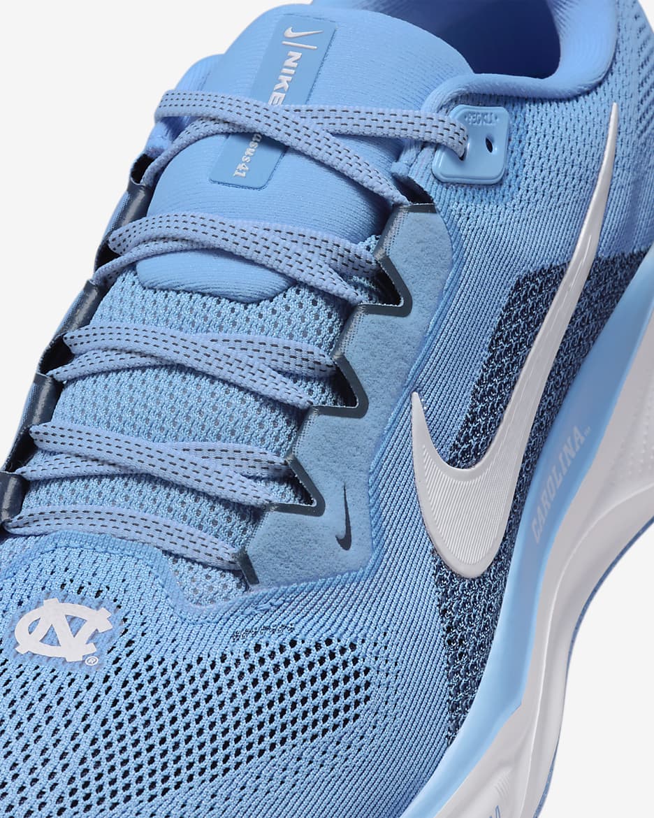 Tenis de correr en pavimento universitarios Nike para hombre UNC Pegasus 41 - Azul valor/Blanco/Azul marino universitario/Blanco