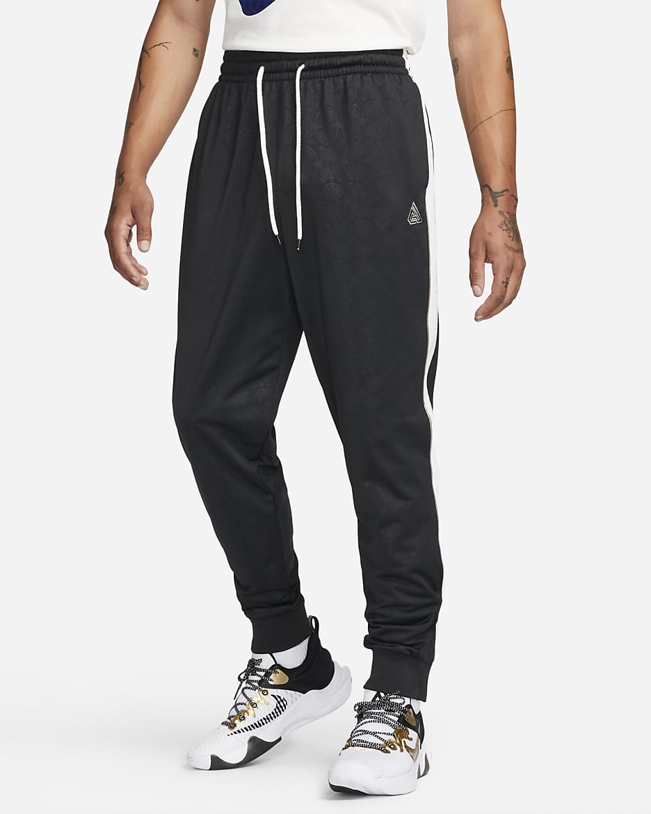 Giannis Men's Lightweight Basketball Pants - Black/Sail/Moon Fossil/Sail