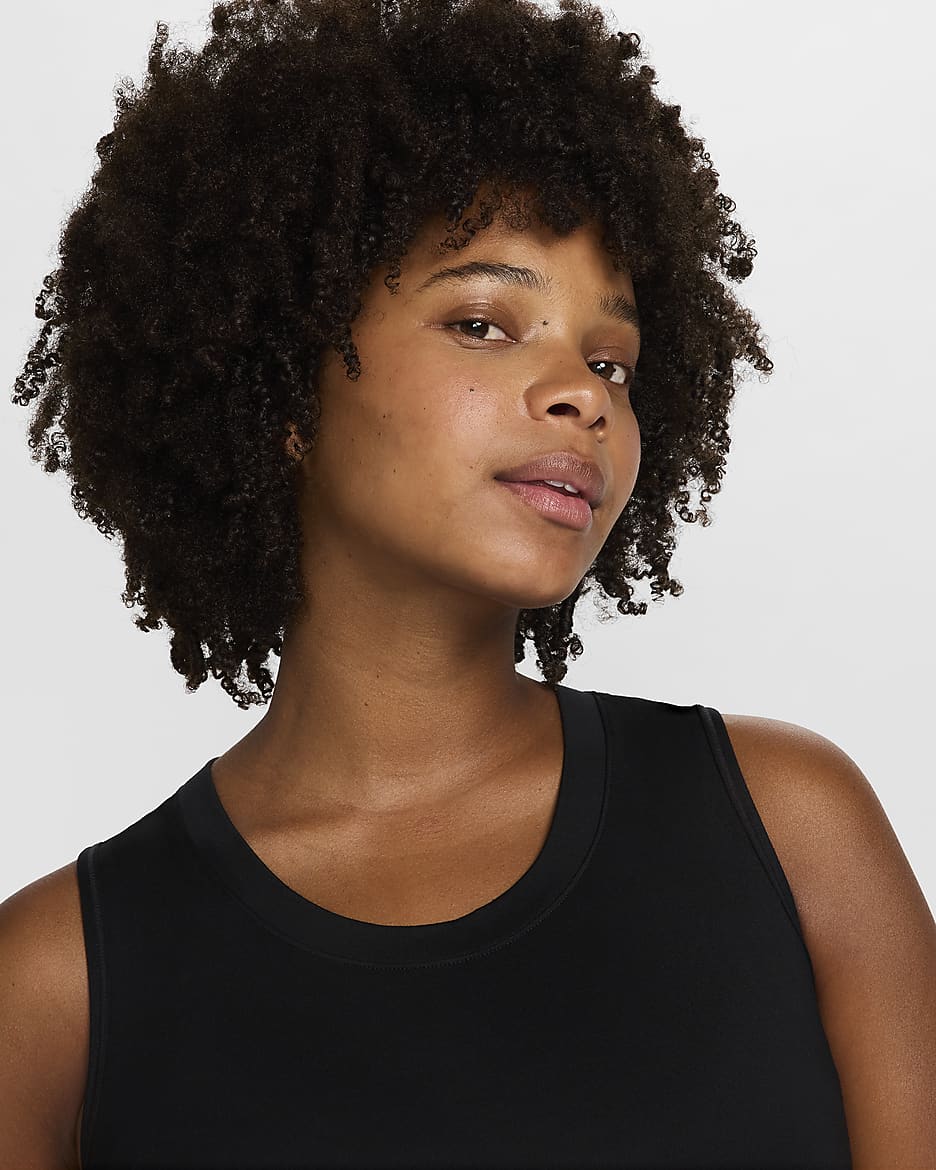 Débardeur coupe slim Dri-FIT Nike (M) One pour femme (maternité) - Noir