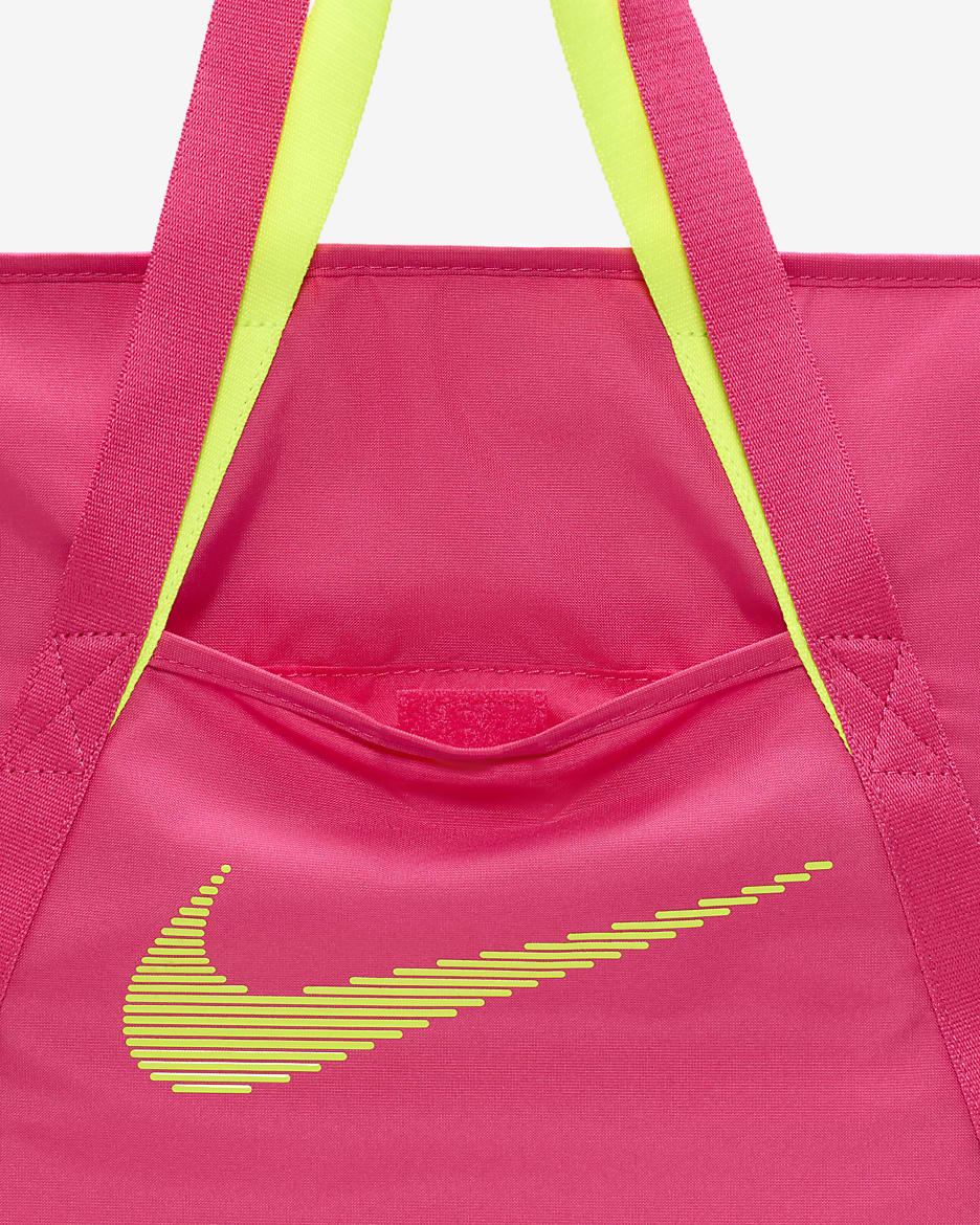 Torba na siłownię Nike (28 l) - Aster Pink/Volt/Volt