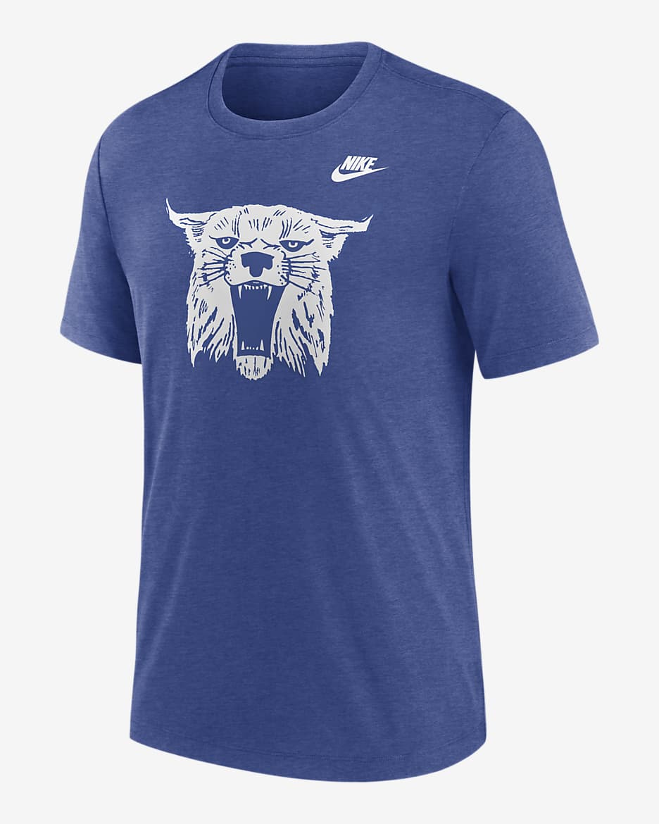 Kentucky Wildcats Blitz Evergreen Legacy Primary Men's Nike College T-Shirt - Game Royal Heather