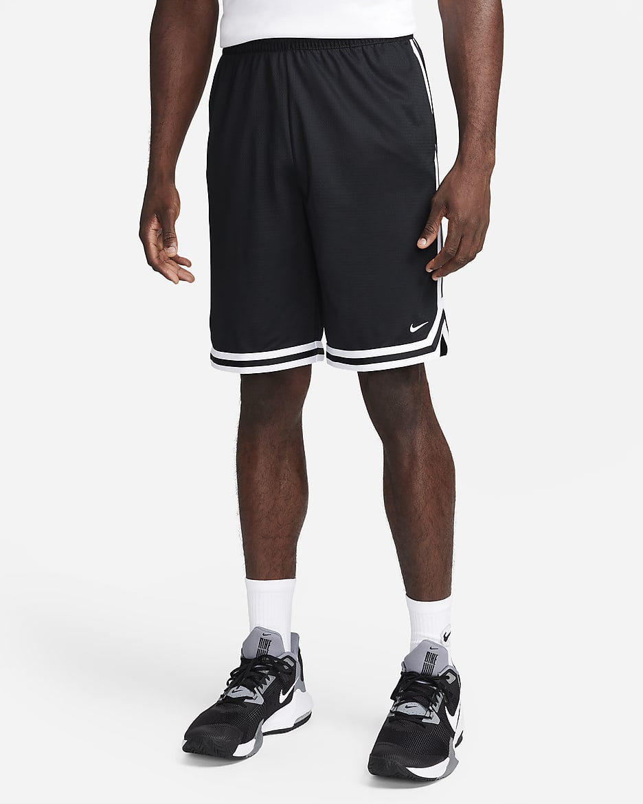 Nike DNA Men's Dri-FIT 10" Basketball Shorts - Black/White/White