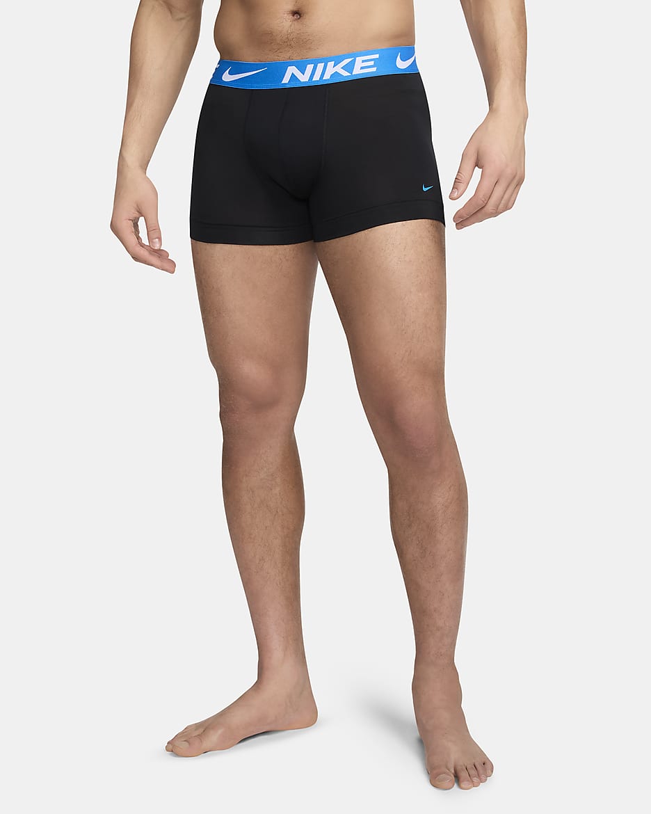 Nike Dri-FIT Essential Micro Men's Trunks (3-Pack) - Black