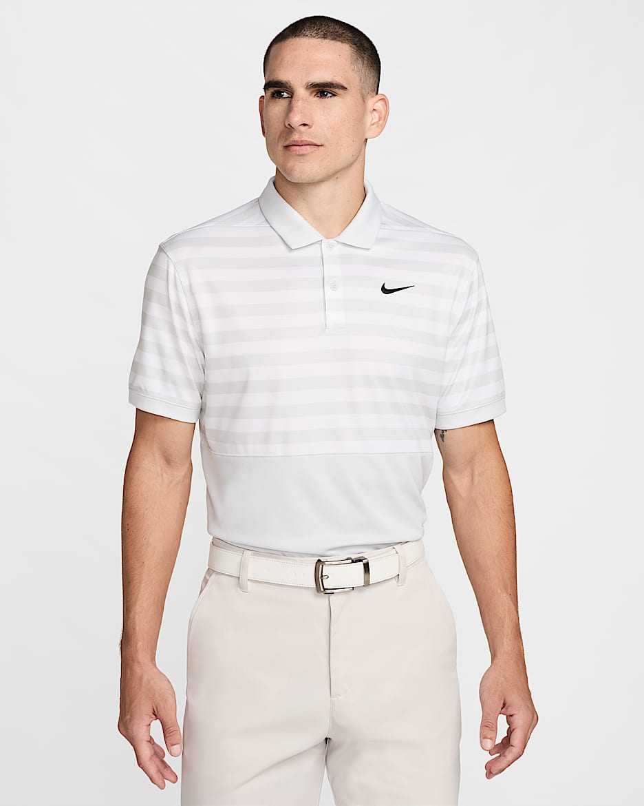 Nike Victory+ Men's Dri-FIT Golf Polo - Photon Dust/Black