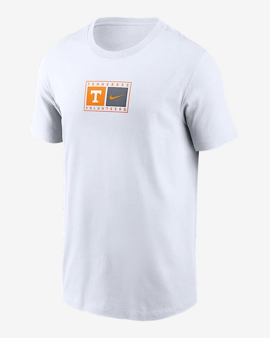 Playera universitaria Nike para hombre Tennessee Campus Logo Swoosh - Blanco
