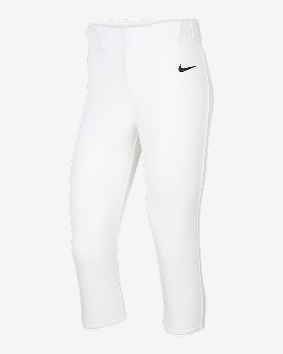 Pants de sóftbol para mujer Nike Vapor Select 2 - Blanco/Negro