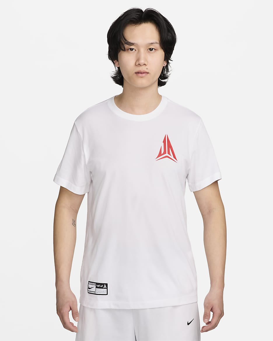 Ja 男款 Nike Dri-FIT 籃球 T 恤 - 白色