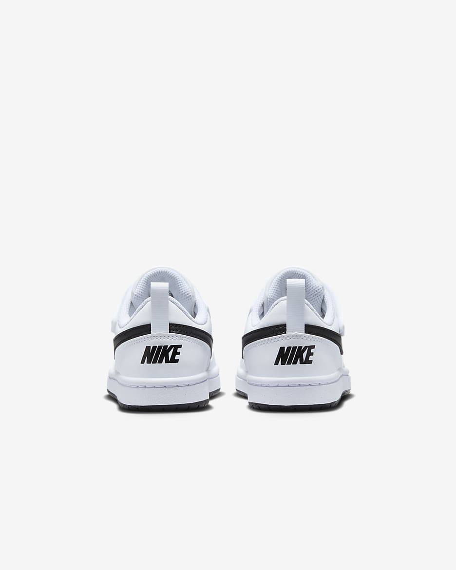 Nike Court Borough Low Recraft Younger Kids' Shoes - White/Black