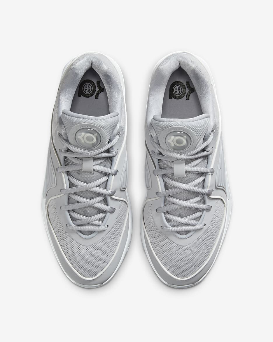 KD16 Basketball Shoes - Wolf Grey/White