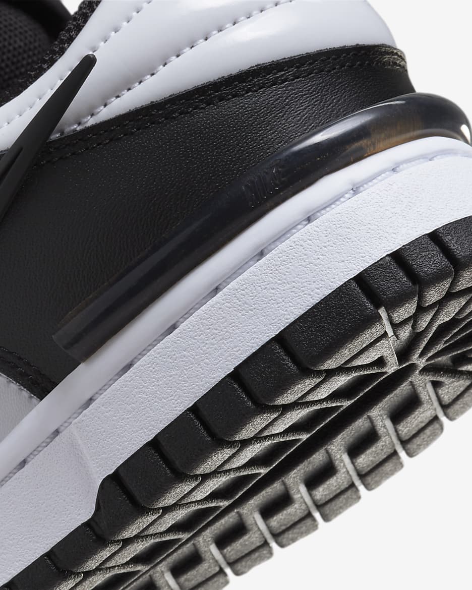 Nike Dunk Low Twist Women's Shoes - Black/Black/White