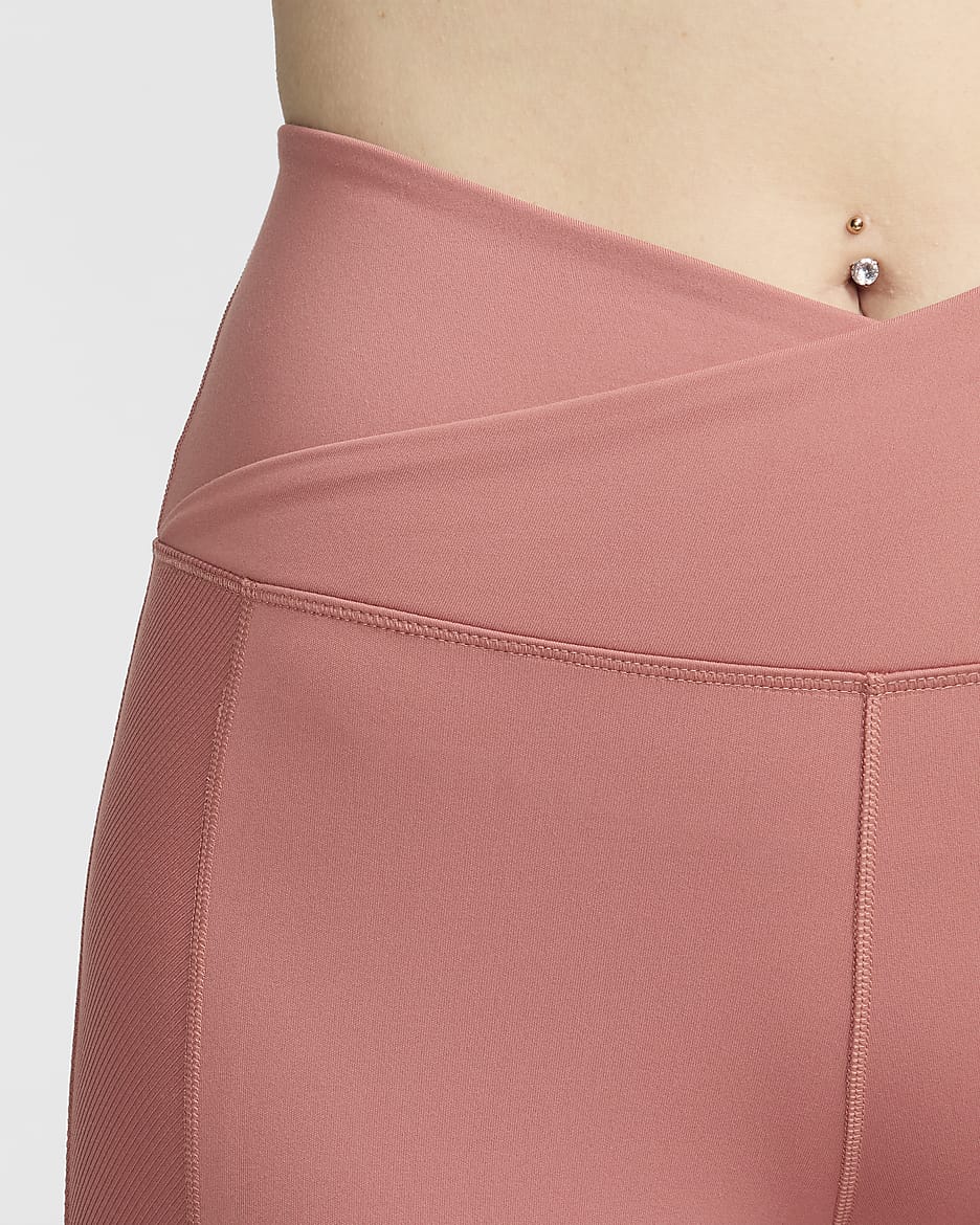 Nike One Wrap Women's High-Waisted 7/8 Leggings - Canyon Pink/White