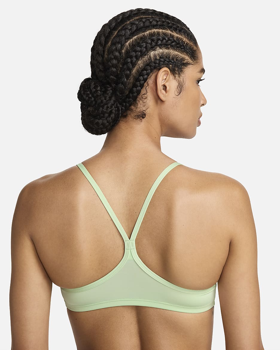 Prenda superior de bikini con espalda deportiva Nike Essential - Verde vapor