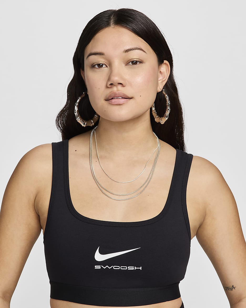 Γυναικείο crop tank top Nike Sportswear - Μαύρο