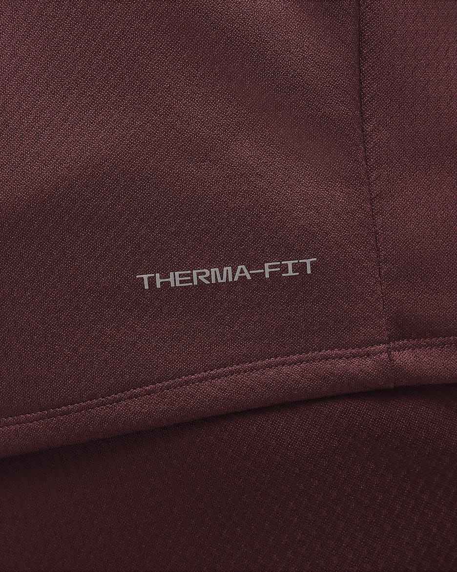 Nike Sphere Men's Therma-FIT Water-Repellent 1/2-Zip Running Top - Burgundy Crush