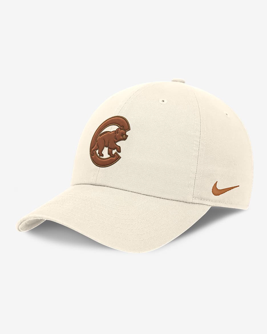 Chicago Cubs Dunk Club Men's Nike MLB Adjustable Hat - Pale Ivory