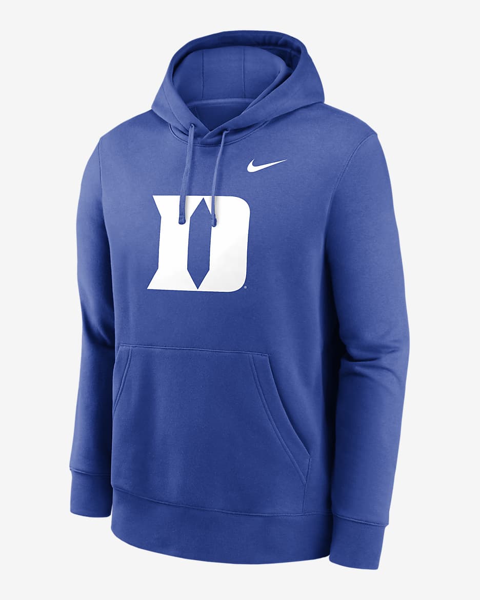 Duke Blue Devils Primetime Evergreen Club Primary Logo Men's Nike College Pullover Hoodie - Royal