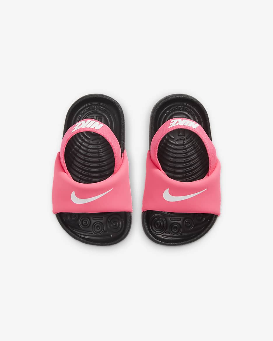 Nike Kawa Baby & Toddler Slides - Digital Pink/Black/White