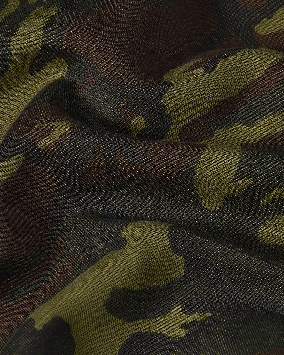 Felpa camo con cappuccio e zip a tutta lunghezza Nike Sportswear Tech Fleece – Ragazzo - Nero/Sequoia/Nero