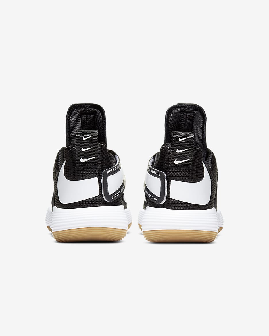 Nike React HyperSet Indoor Court Shoes - Black/Gum Light Brown/White