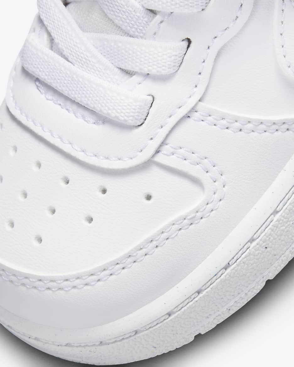 Nike Court Borough Low Recraft Schuh für Babys und Kleinkinder - Weiß/Weiß/Weiß