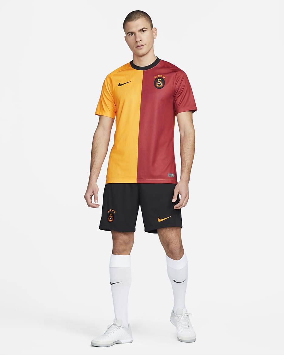 Galatasaray 2022/23 Home Men's Nike Dri-FIT Short-Sleeve Football Top - Vivid Orange/Vivid Orange/Pepper Red/Vivid Orange