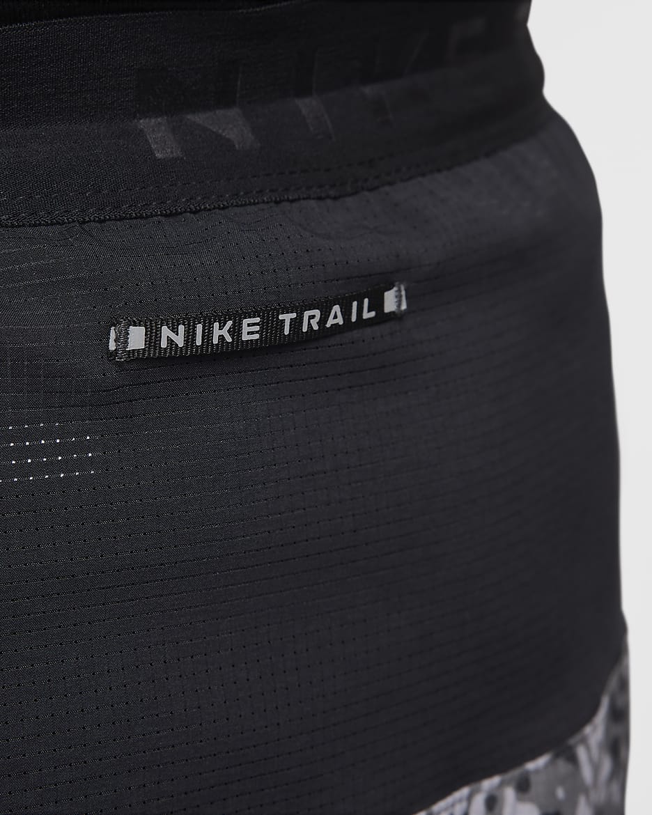 Nike Trail Stride Men's 18cm (approx.) Dri-FIT Brief-Lined Running Shorts - Iron Grey/Black/Summit White