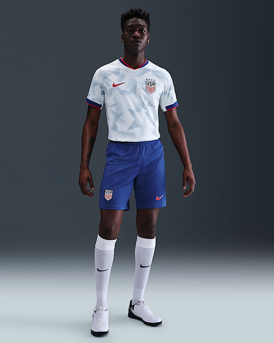 USMNT 2025 Stadium Home (Men's Team) Men's Nike Dri-FIT Soccer Replica Short - Rush Blue/Challenge Red