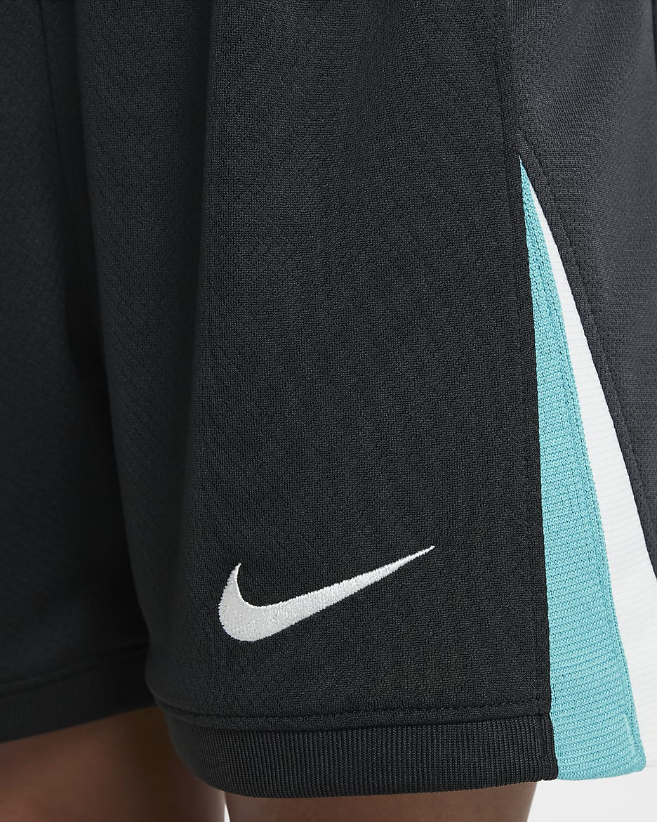 Liverpool FC 2024/25 Stadium Away Nike Football Replica-sæt i tre dele til mindre børn - Night Forest/Anthracite/Washed Teal/Sail