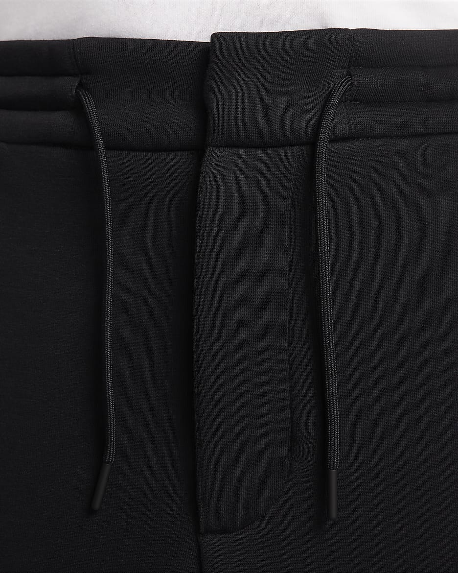 Nike Sportswear Tech Fleece Re-Imagined Men's Loose-Fit Open-Hem Tracksuit Bottoms - Black/Black