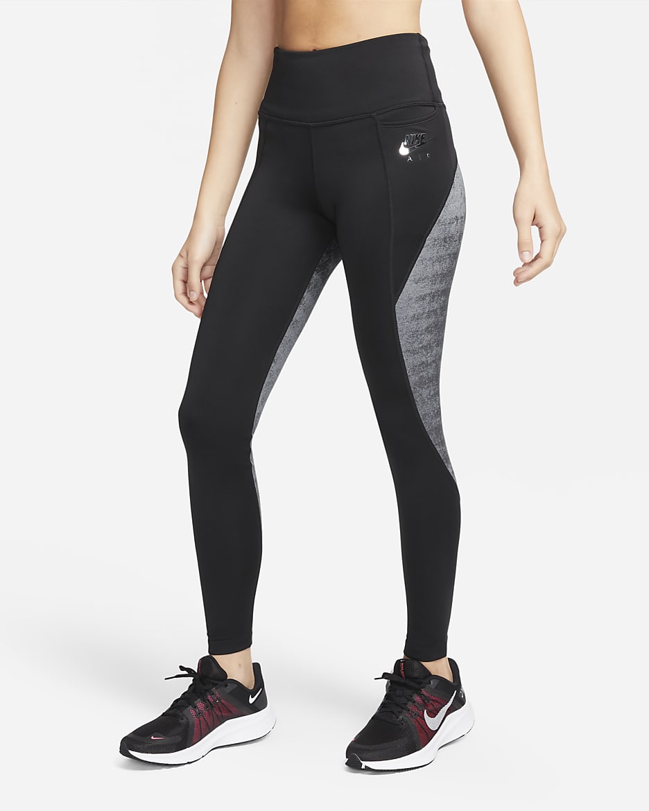 Leggings de running con bolsillo para mujer Nike Air Fast - Negro