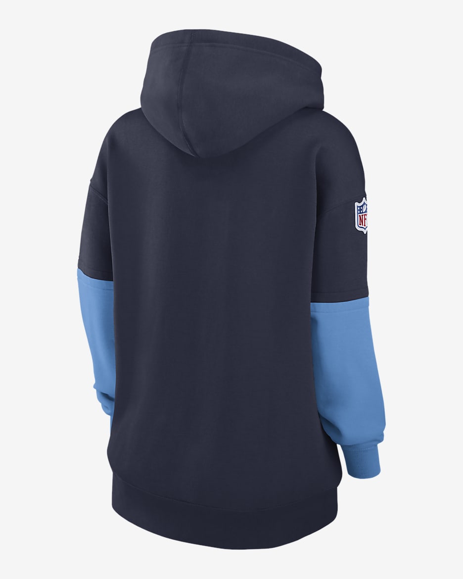 Tennessee Titans Sideline Essential Women's Nike NFL Pullover Hoodie - Navy