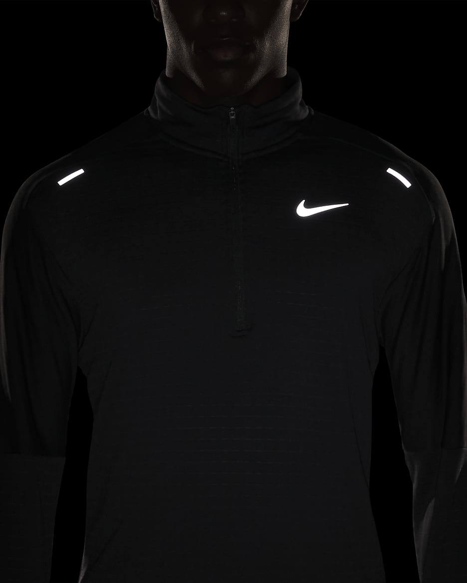 Nike Sphere Men's 1/2-Zip Running Top - Black/Black