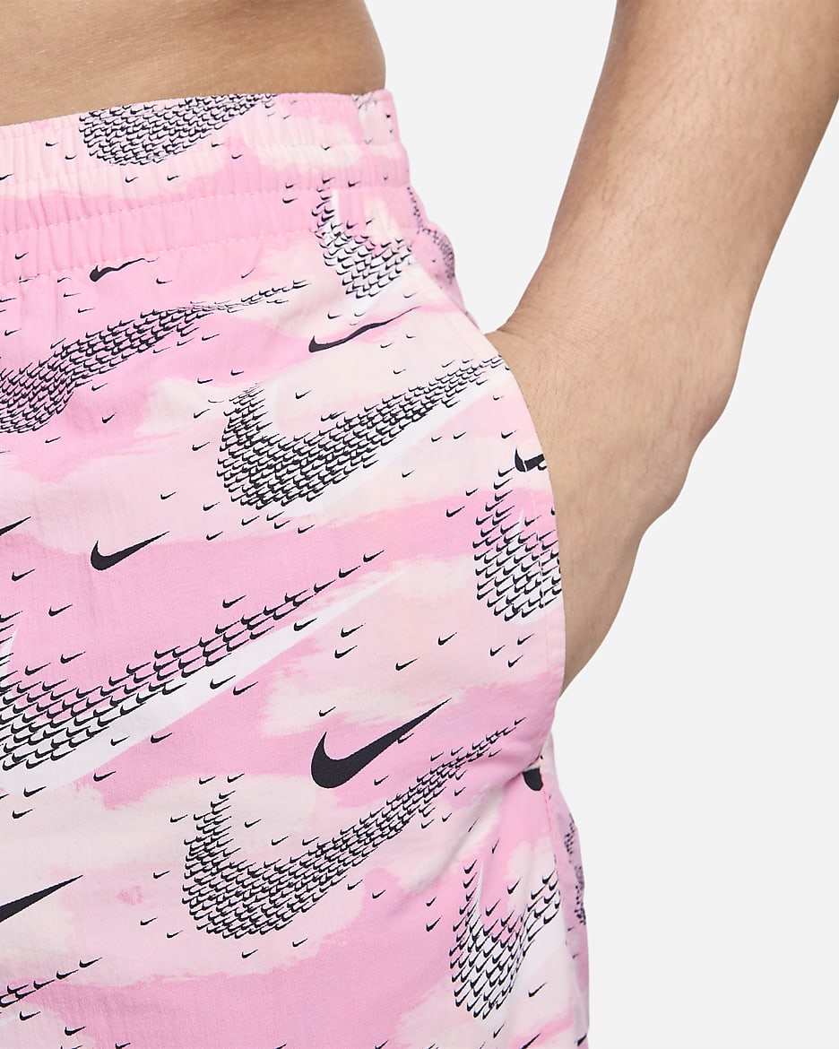 Nike Swim Flock Men's 5" Volley Shorts - Pink Rise