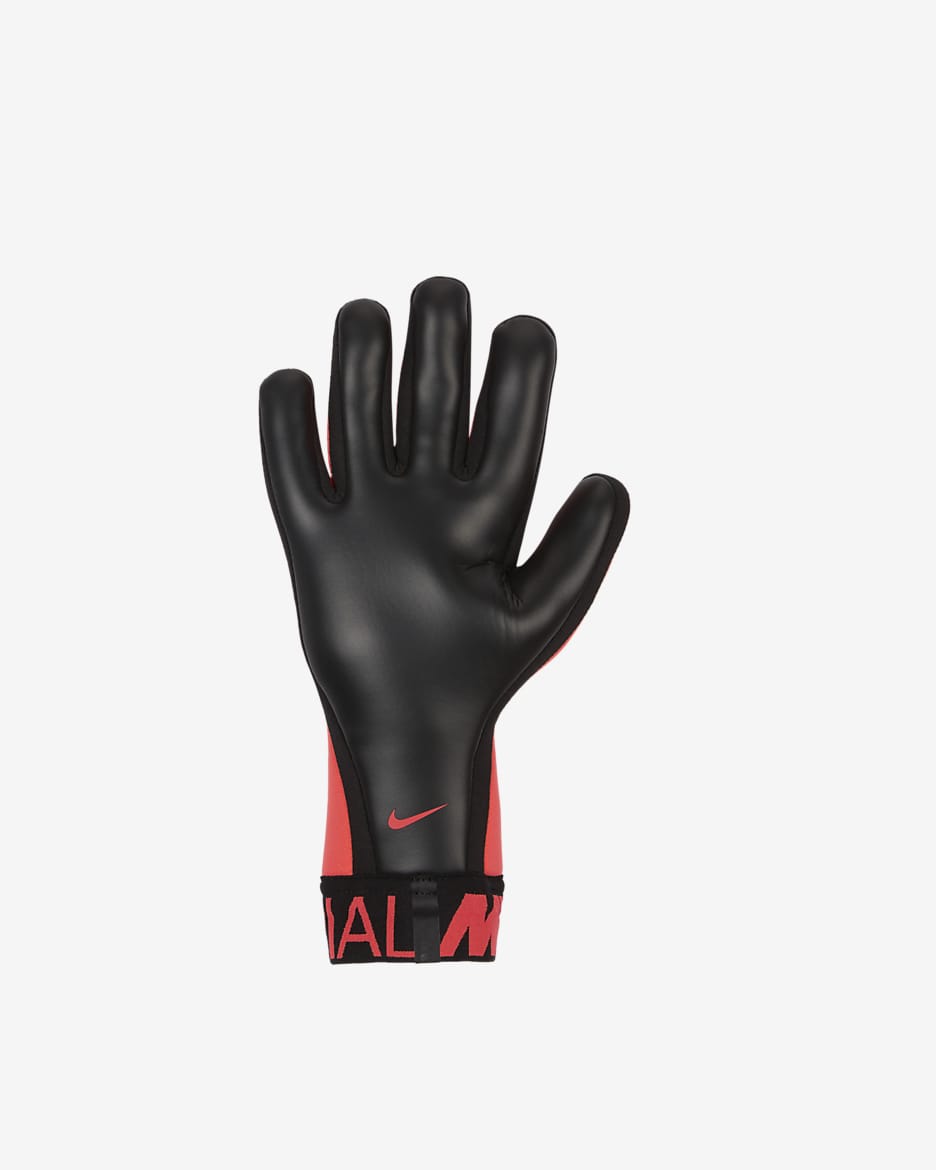 Nike Mercurial Goalkeeper Touch Victory Soccer Gloves - Laser Crimson/Black/Black