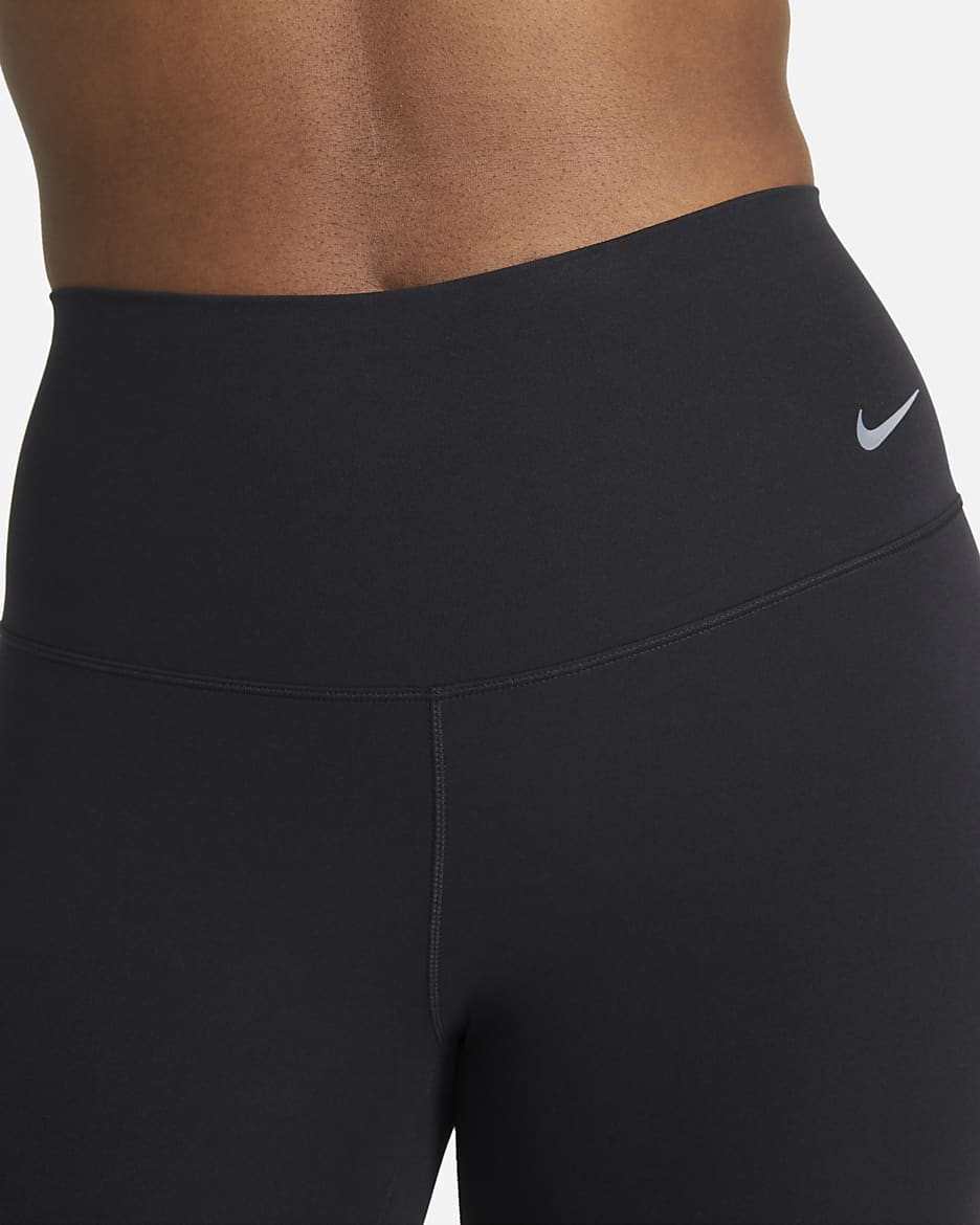 Leggings cropped de tiro alto de sujeción suave para mujer Nike Zenvy - Negro/Negro