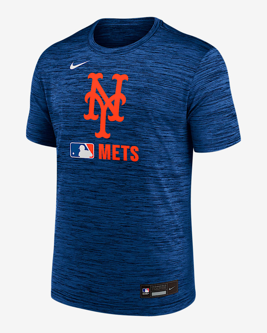 Playera Nike Dri-FIT de la MLB para hombre New York Mets Authentic Collection Velocity - Royal