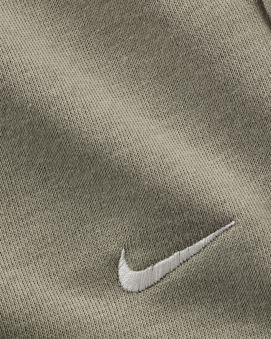 Nike Sportswear Chill Terry Pantalón corto de tejido French terry de talle medio de 10 cm - Mujer - Light Army/Sail