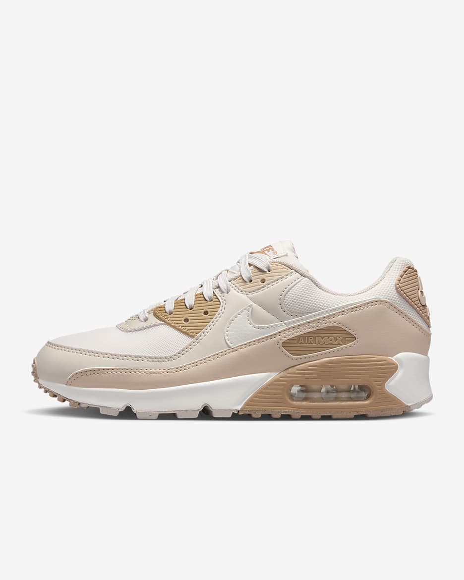 Nike Air Max 90 Women's Shoes - Phantom/Sanddrift/Light Orewood Brown/Sail