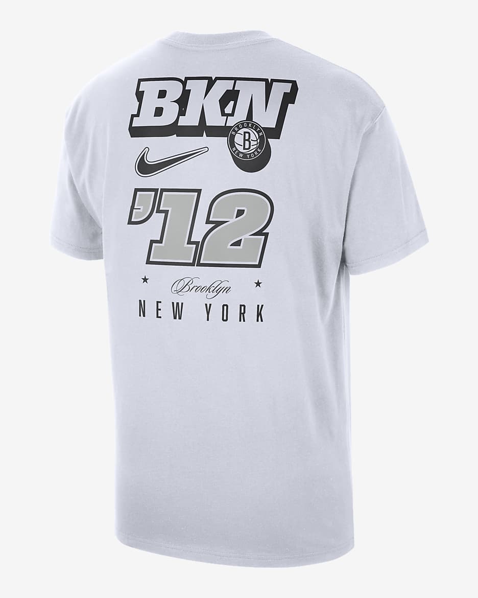 Brooklyn Nets Courtside Men's Nike NBA T-Shirt - White