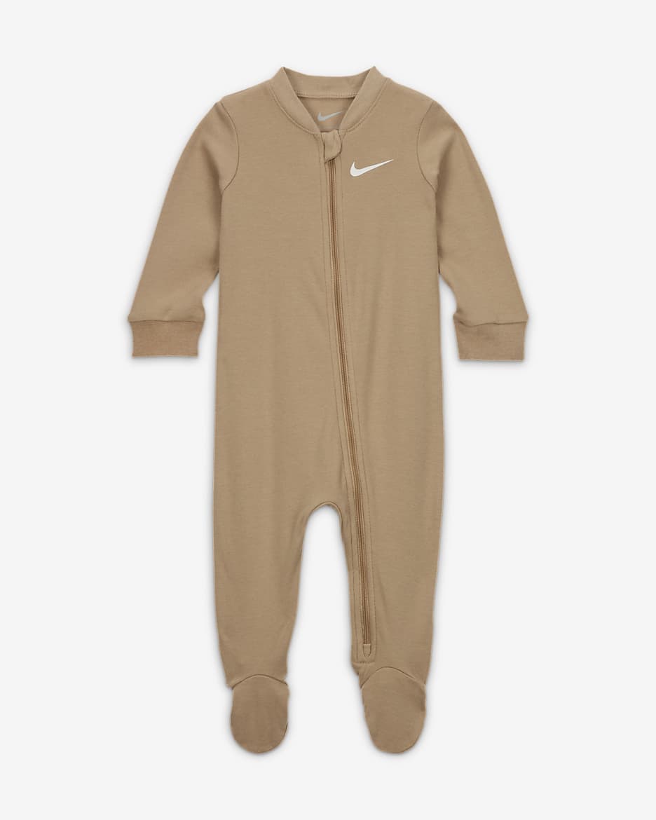 Nike Essentials Footed Coverall Baby Coverall - Hemp